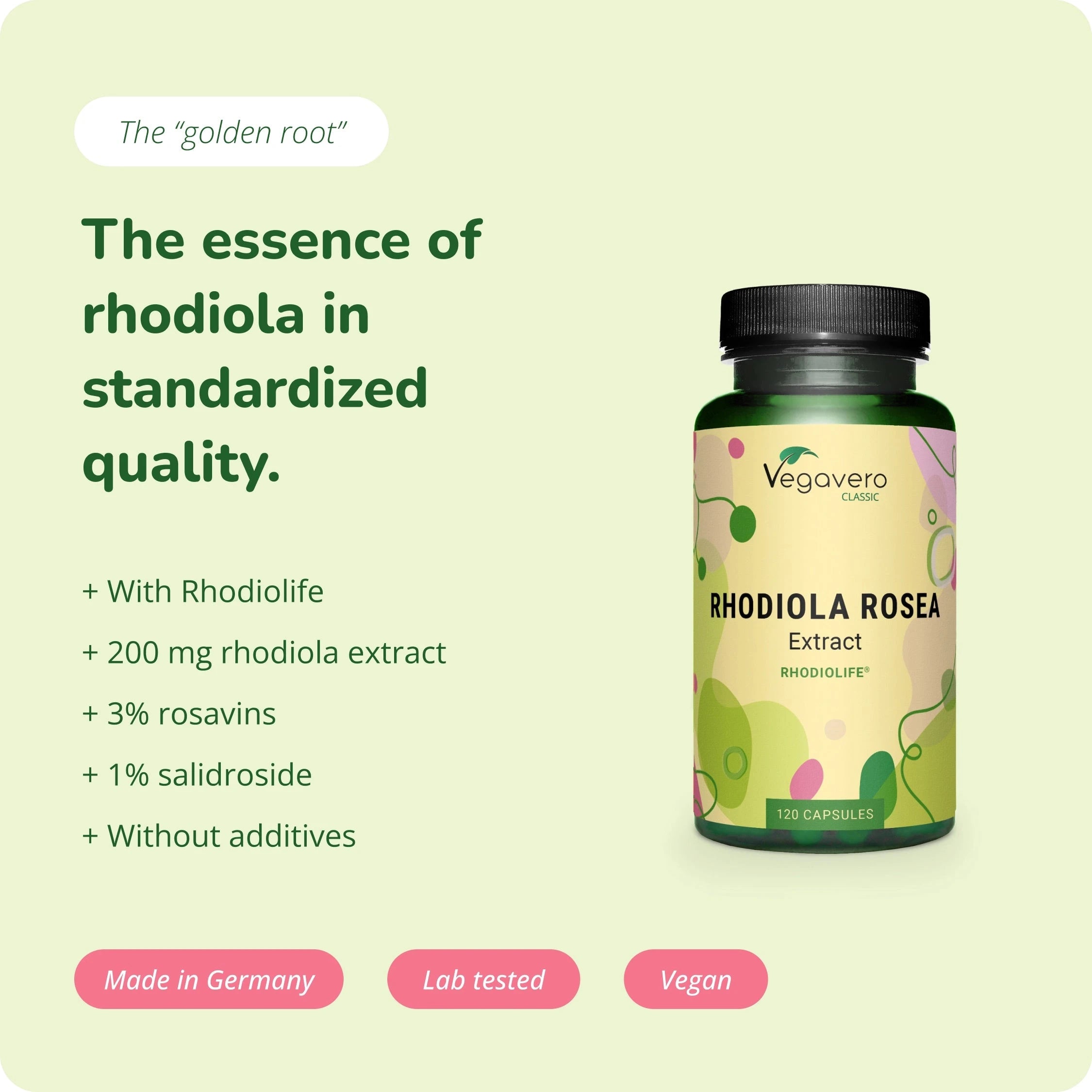 Rhodiola Rosea Extrait Gélules