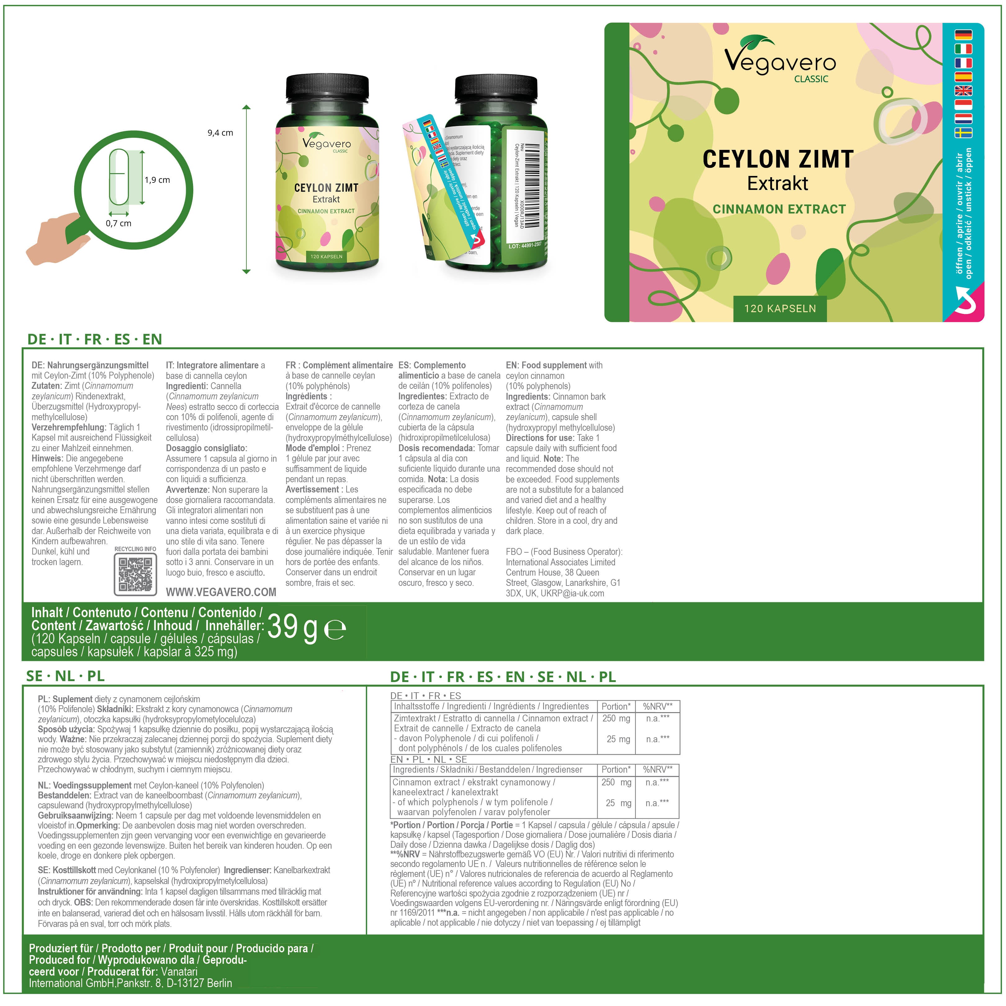 Ceylon Cinnamon Extract Capsules