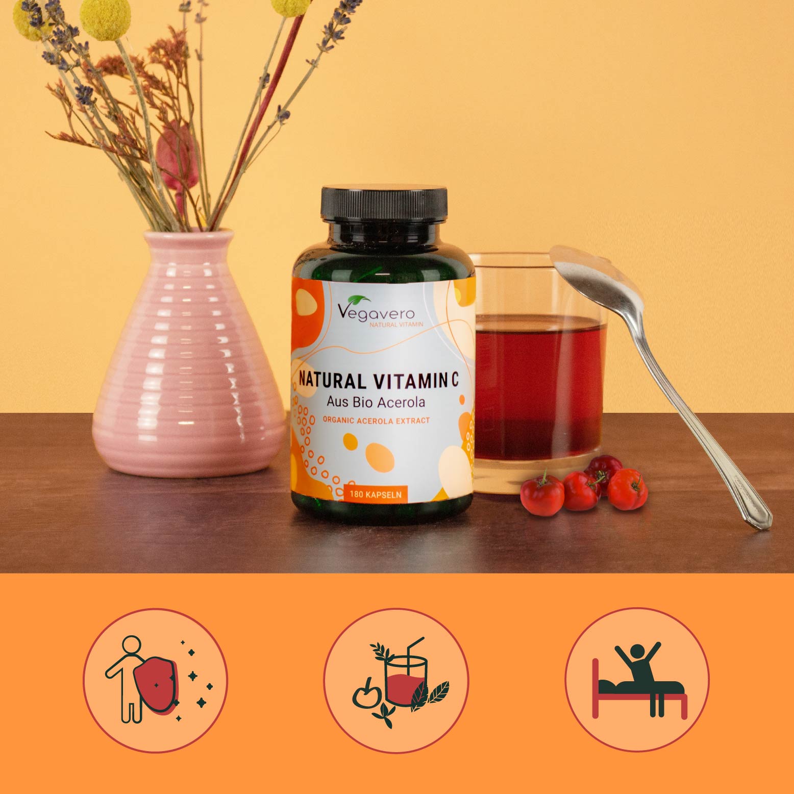 Natürliches Vitamin C Kapseln Bio