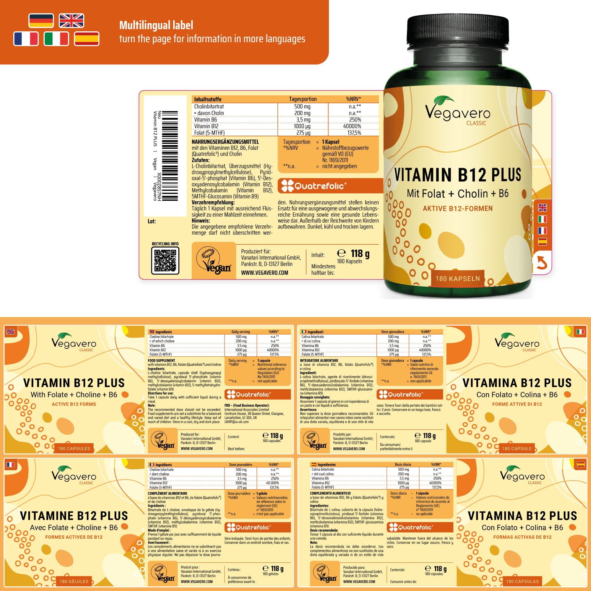 Vitamin B12 Plus Kapseln