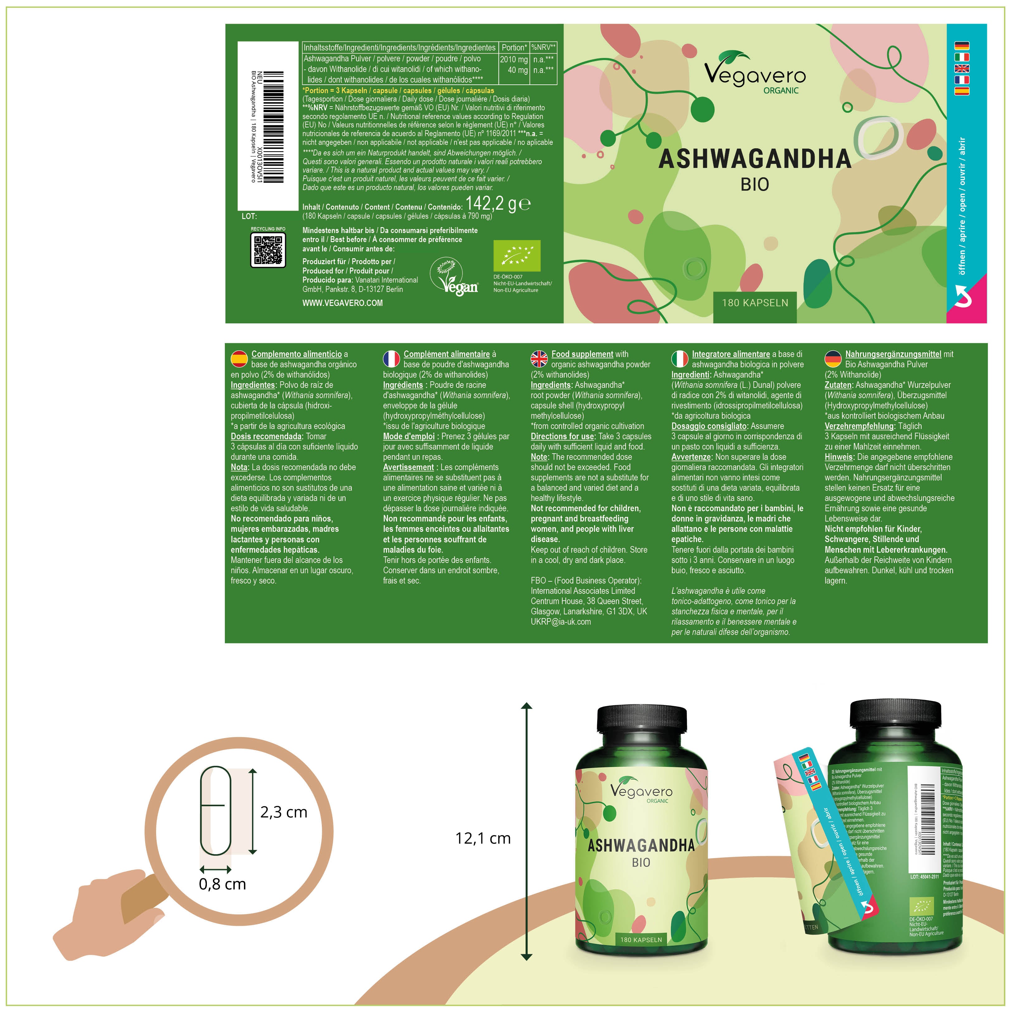 Ashwagandha Kapseln Bio