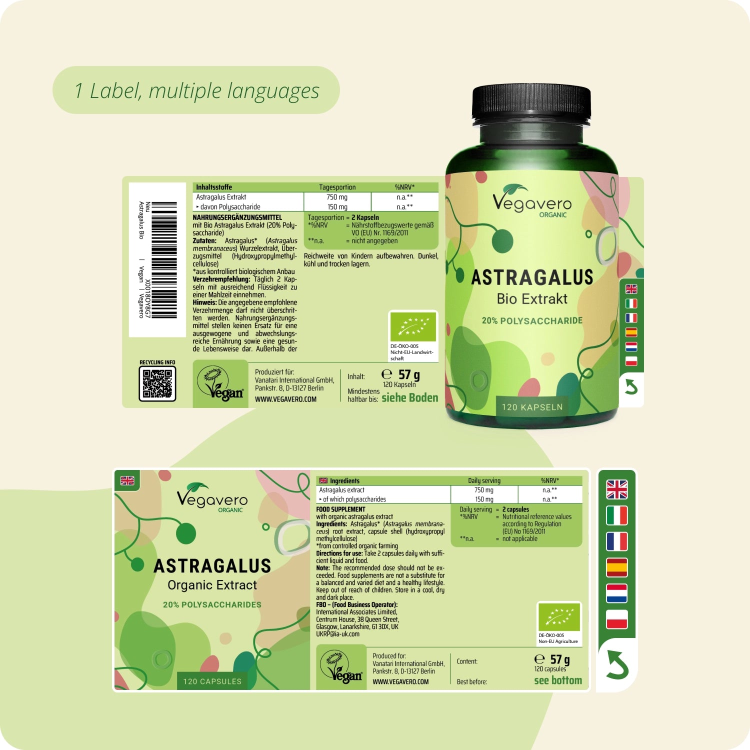 Astragalus Extract Capsules Organic
