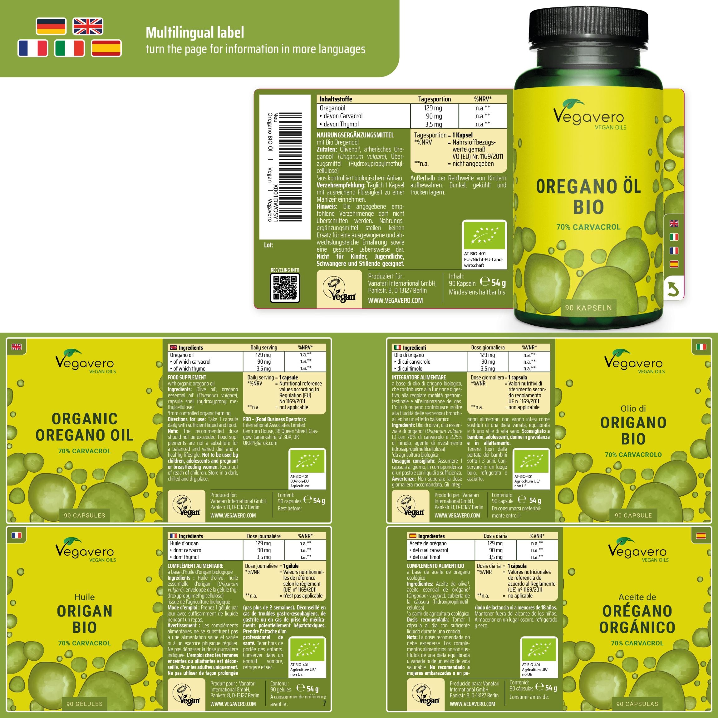 Oregano Öl Kapseln Bio