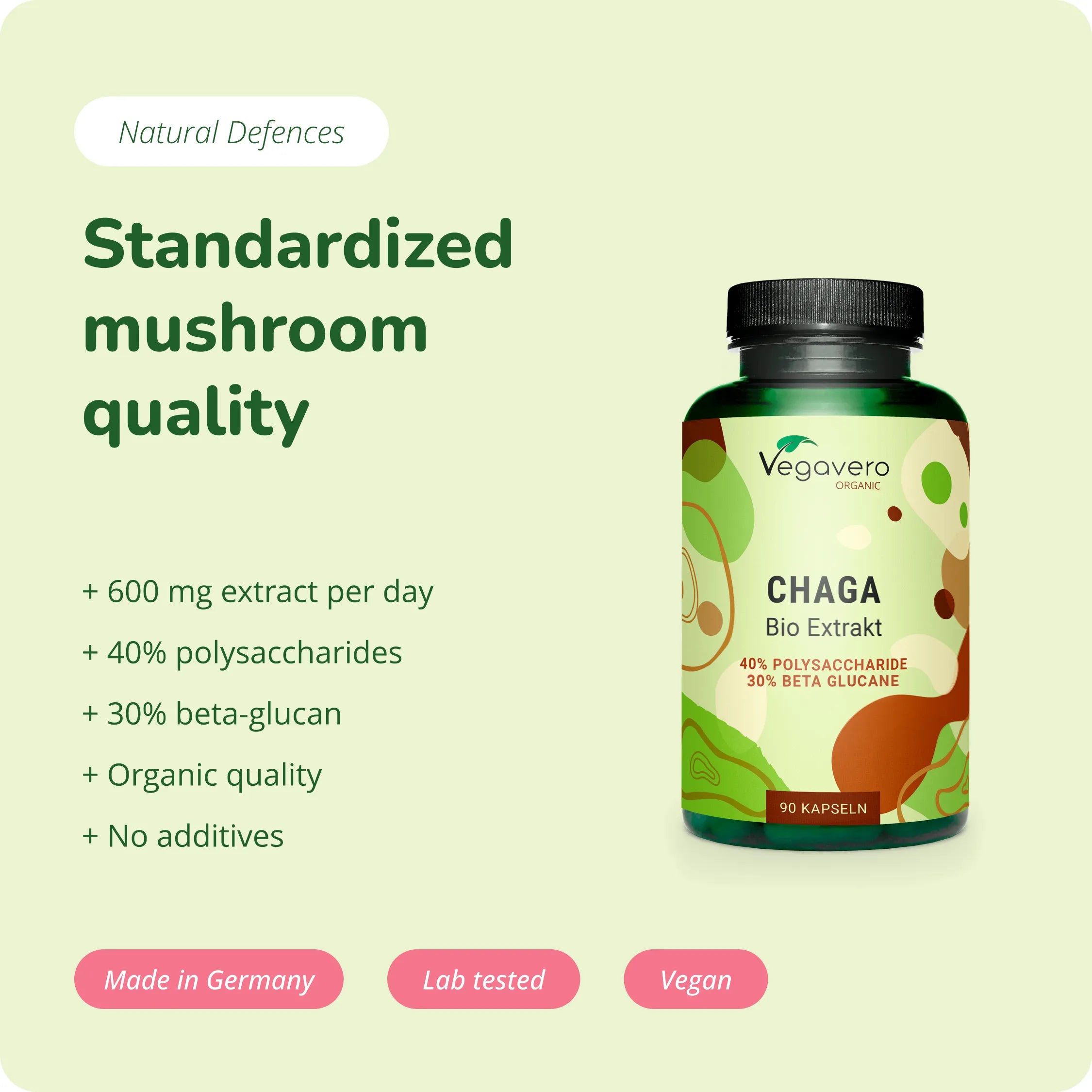 Chaga Extrakt Kapseln Bio