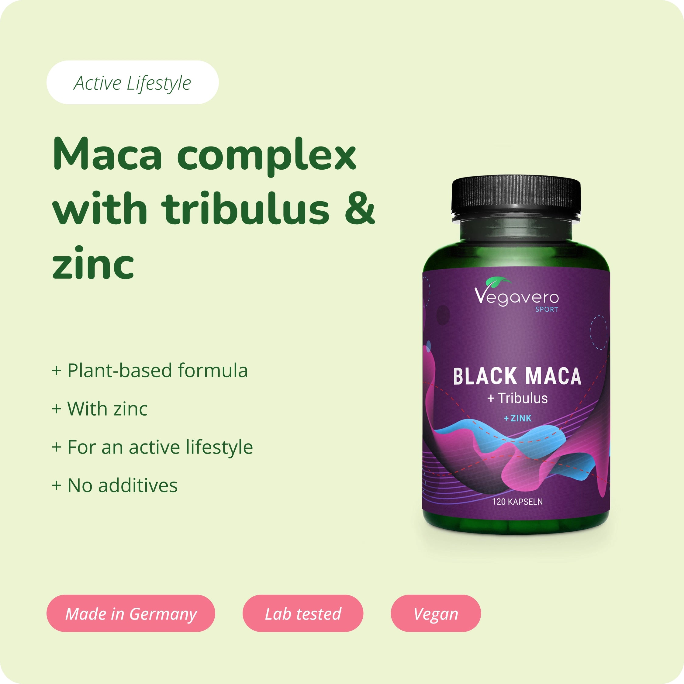 Black Maca + Tribulus Capsules