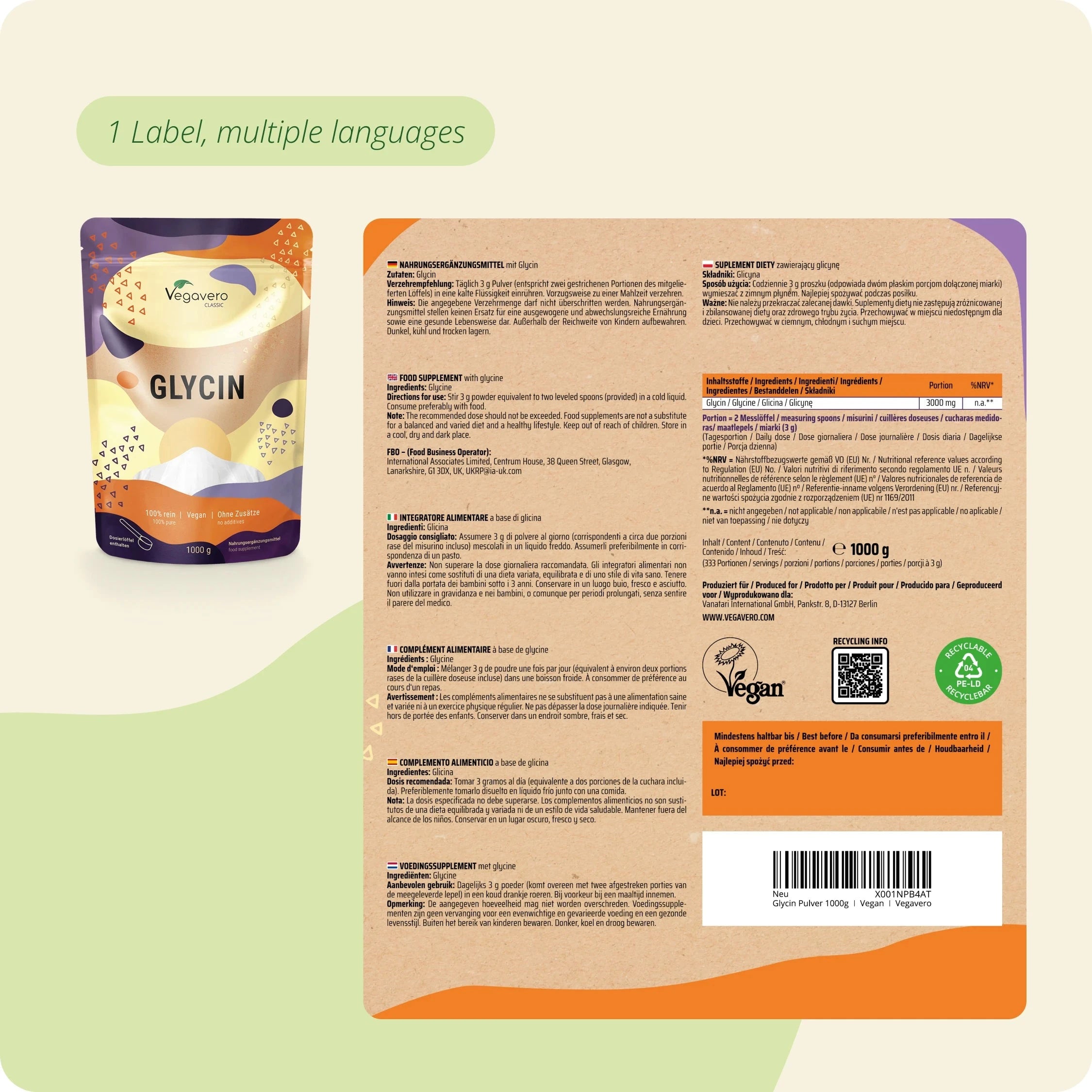Glycin Pulver