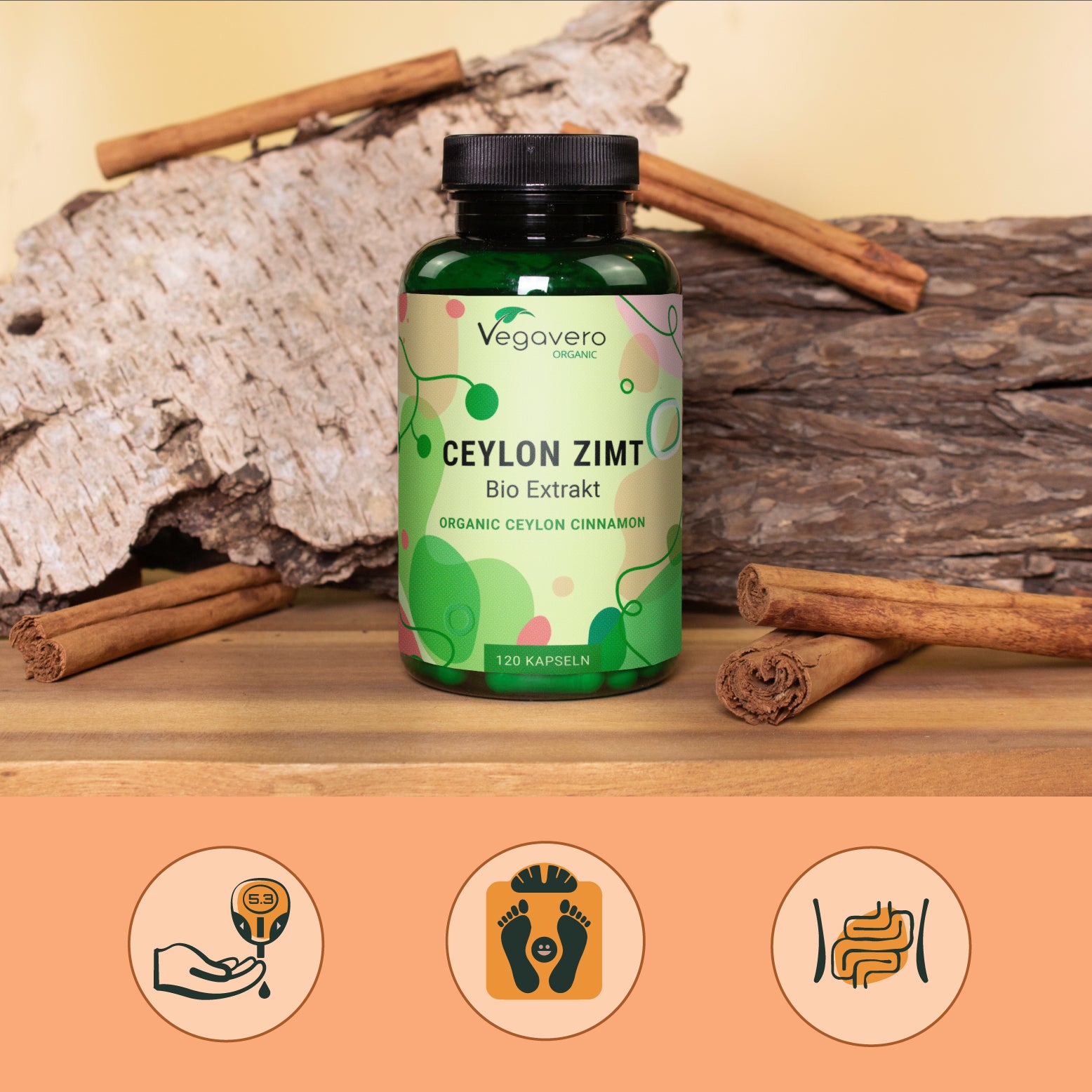 Ceylon Cinnamon Extract Capsules Organic