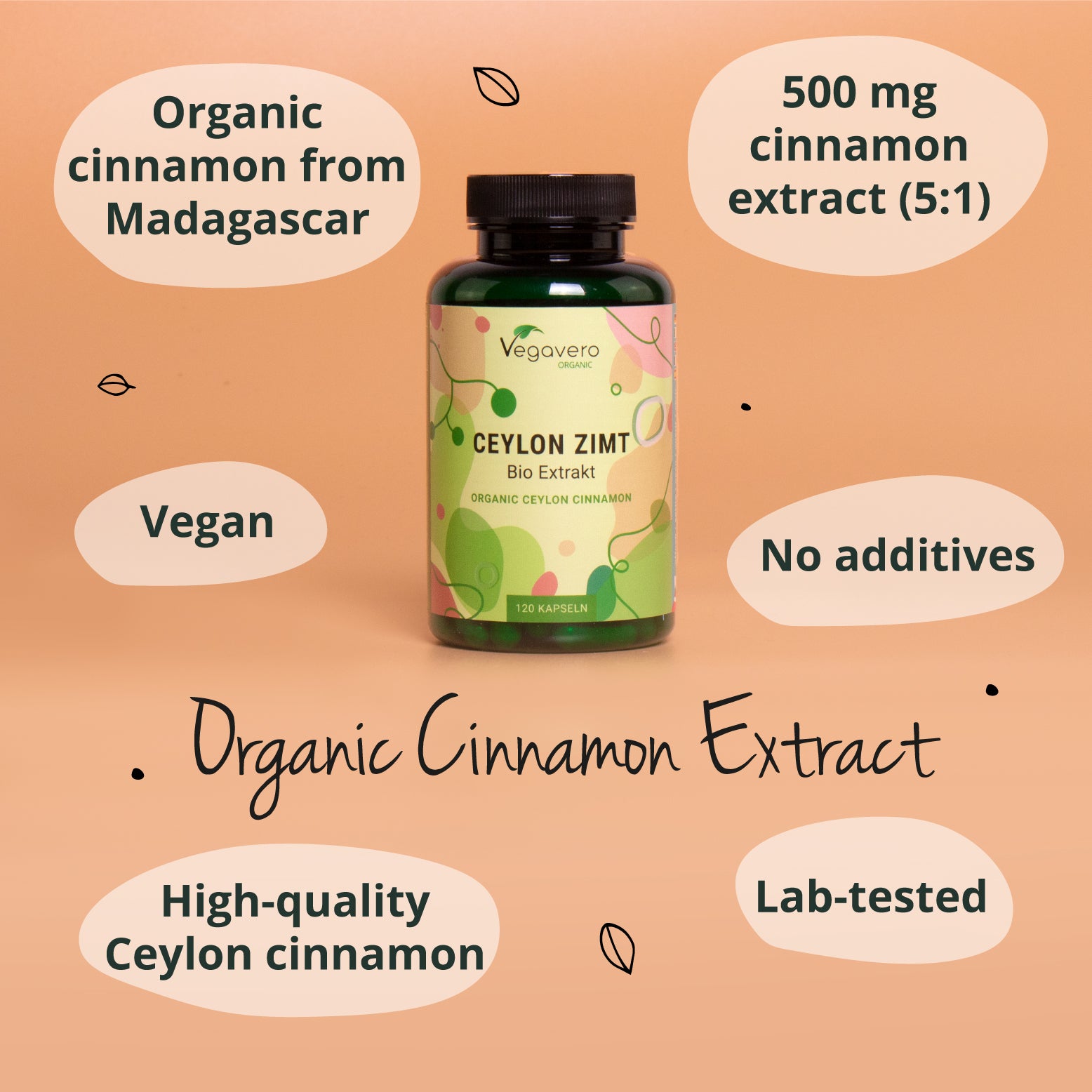 Ceylon Cinnamon Extract Capsules Organic