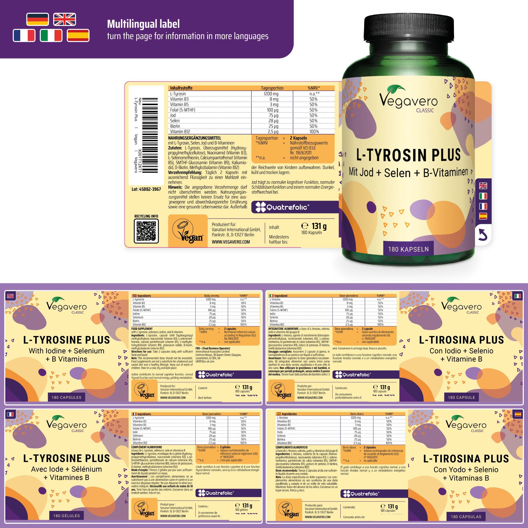 L-Tyrosin Plus Kapseln