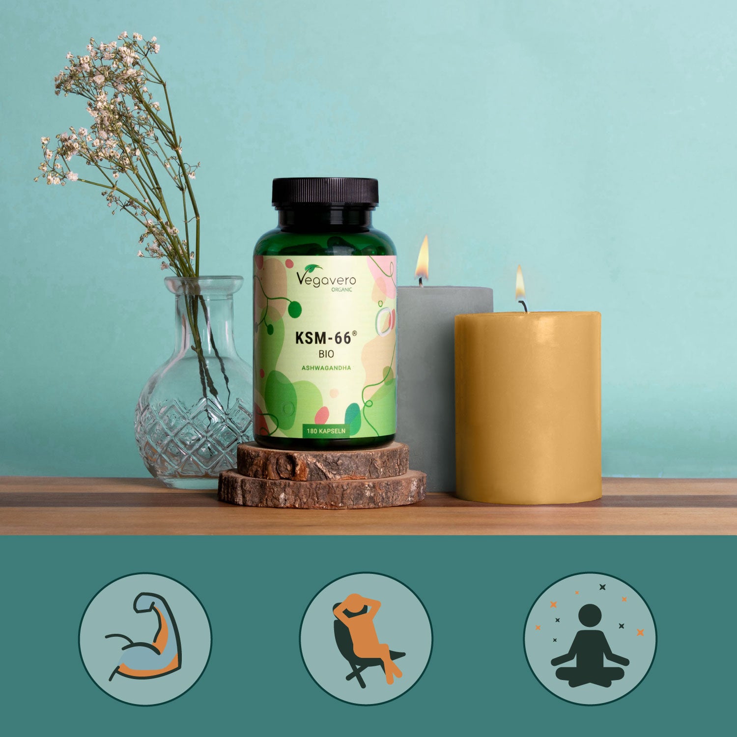 Ashwagandha KSM-66 Extract Capsules Organic