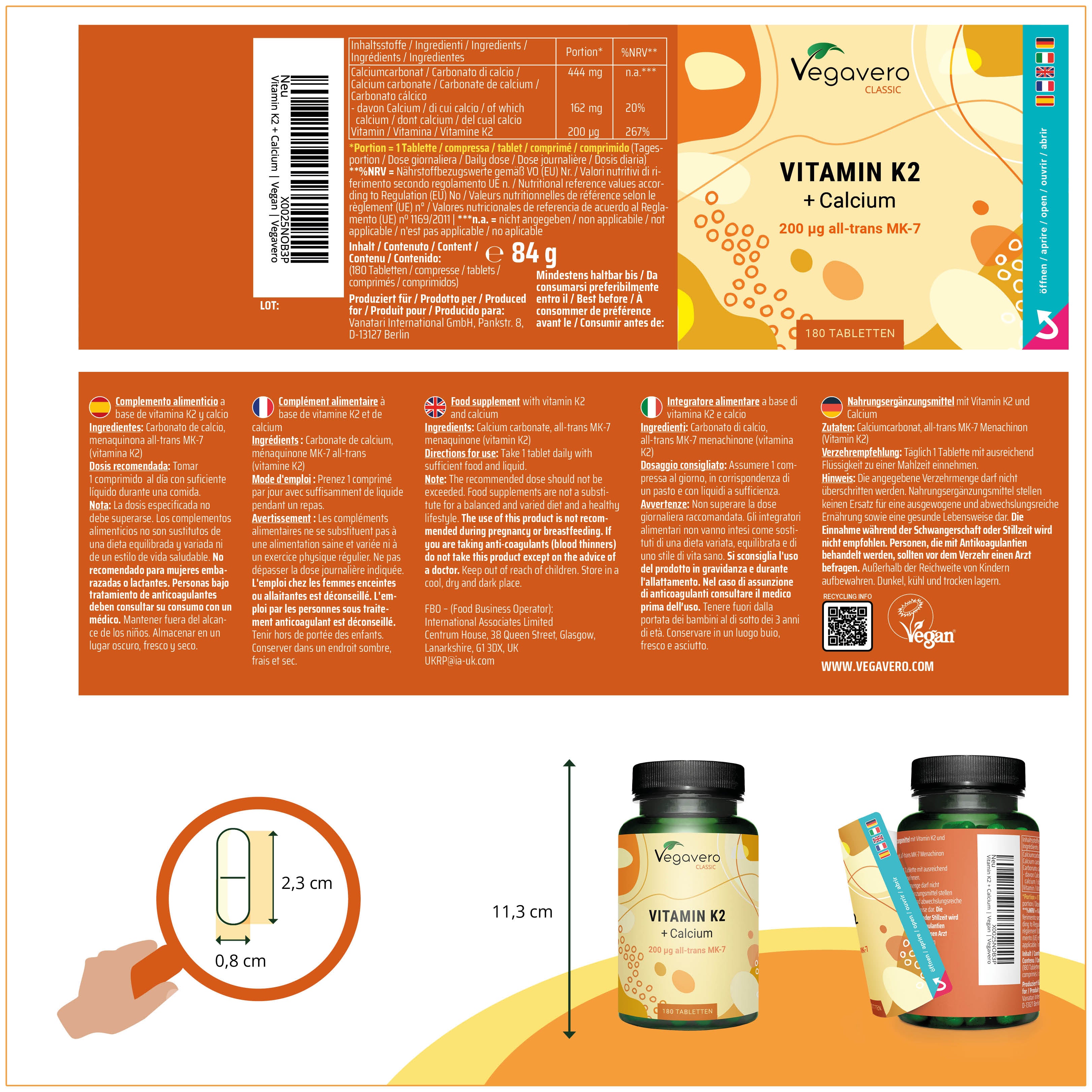 Vitamin K2 Tabletten