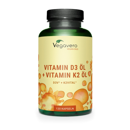 Vitamin D3 + K2 Öl Kapseln