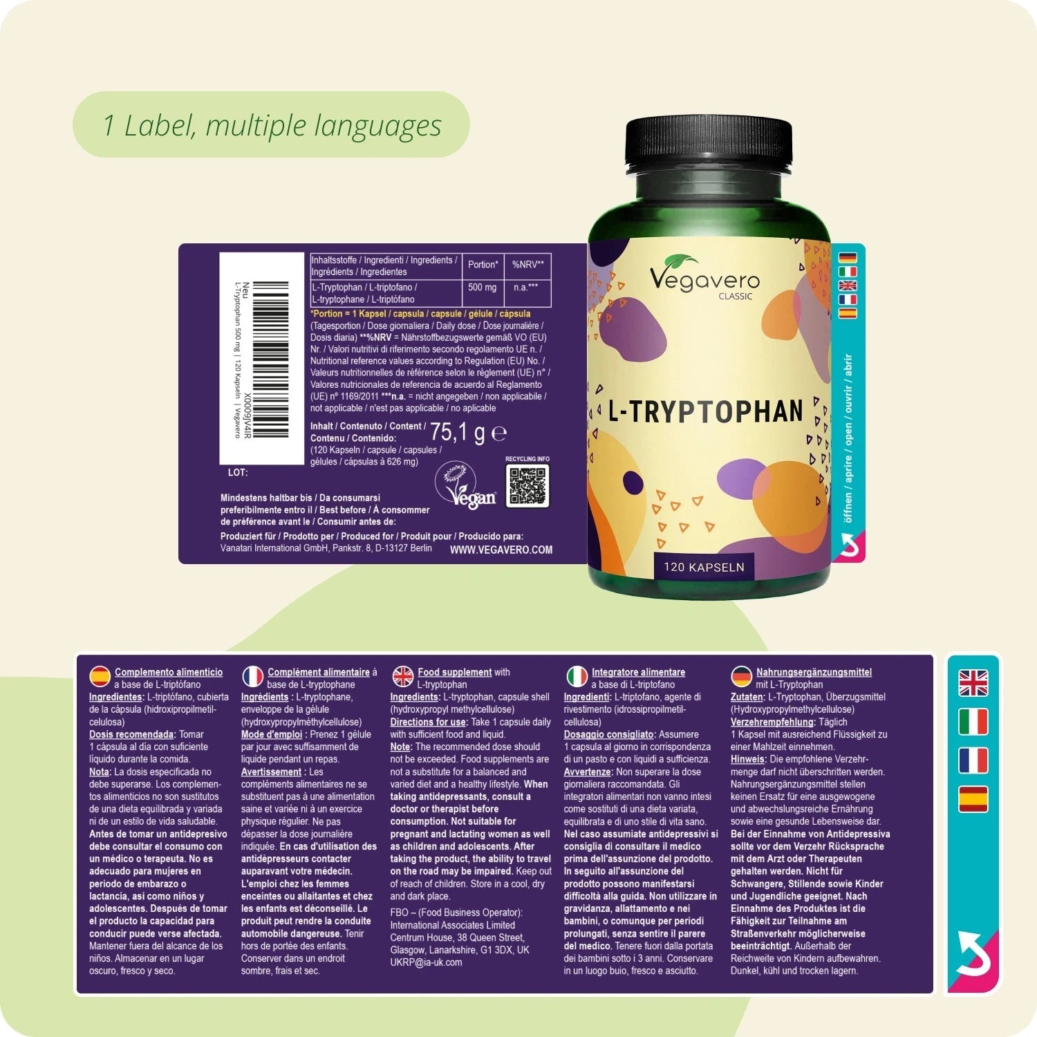 L-Triptofano Capsule