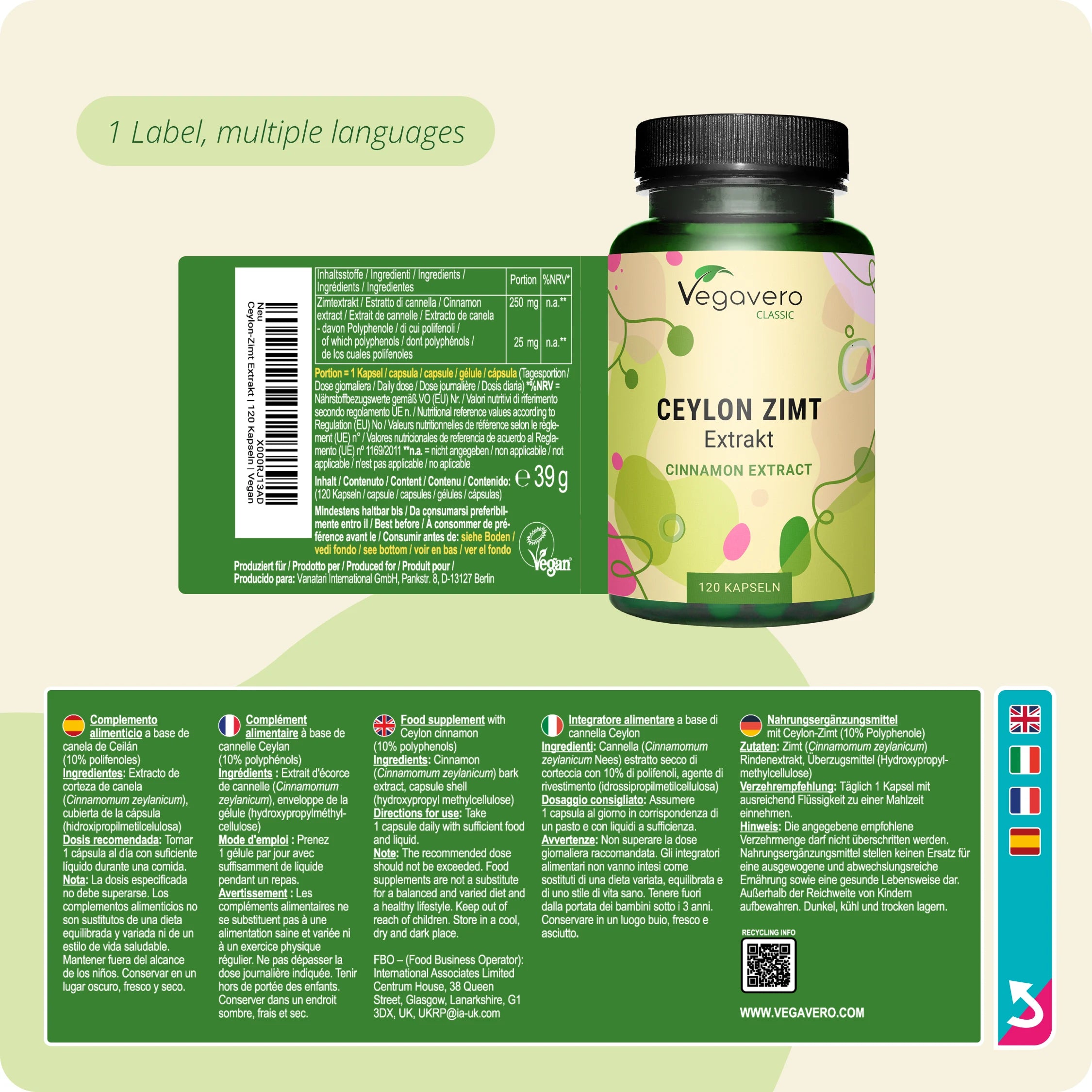 Ceylon Cinnamon Extract Capsules