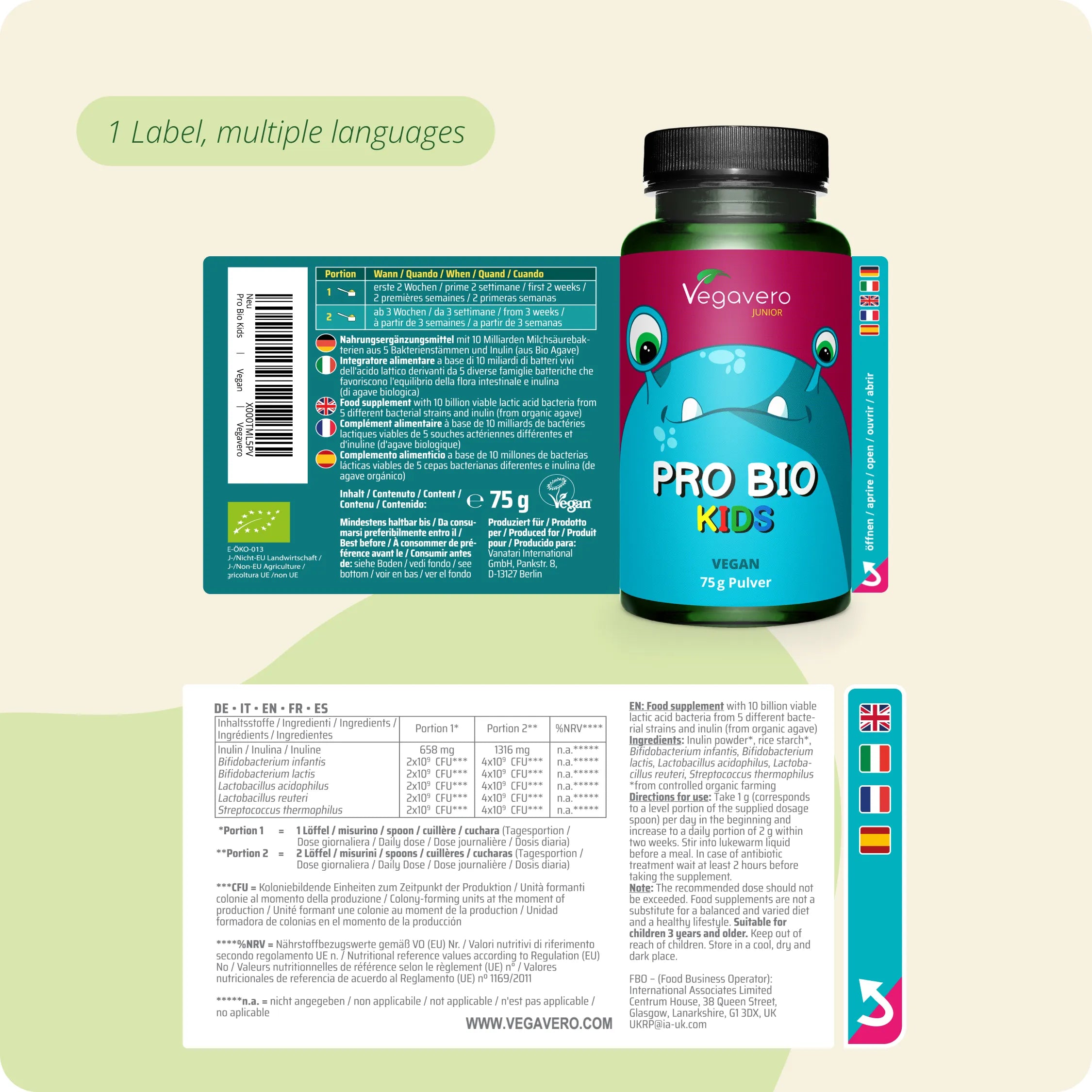 Pro Bio Junior Pulver Bio