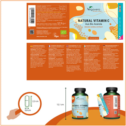 Natürliches Vitamin C Kapseln Bio