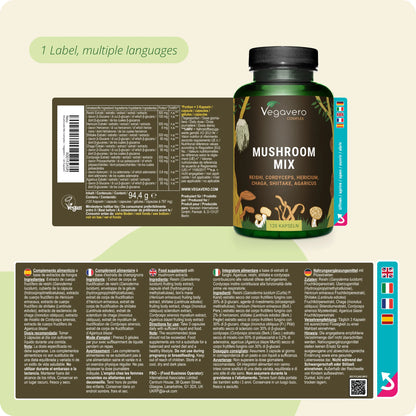 Mushroom Mix Complex Cápsulas