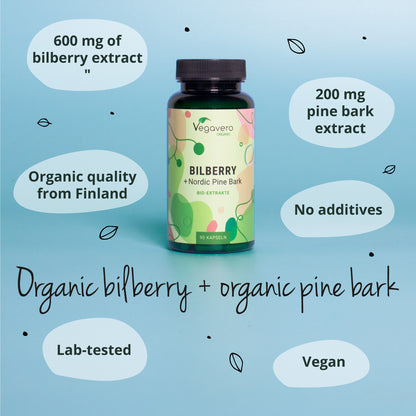Heidelbeer + Kiefernrinden Extrakte Kapseln Bio