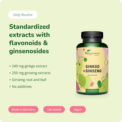 Ginkgo + Ginseng Extrakt Kapseln
