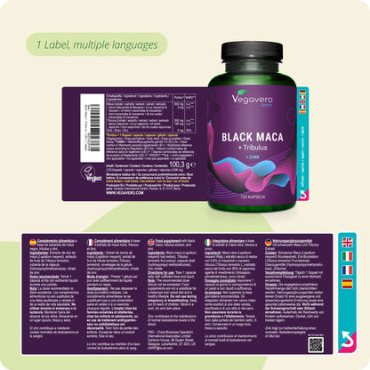 Black Maca + Tribulus Capsules