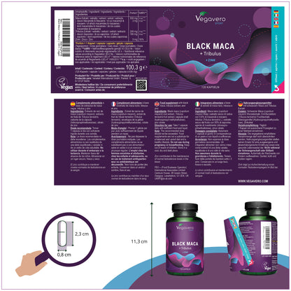 Black Maca + Tribulus Kapseln