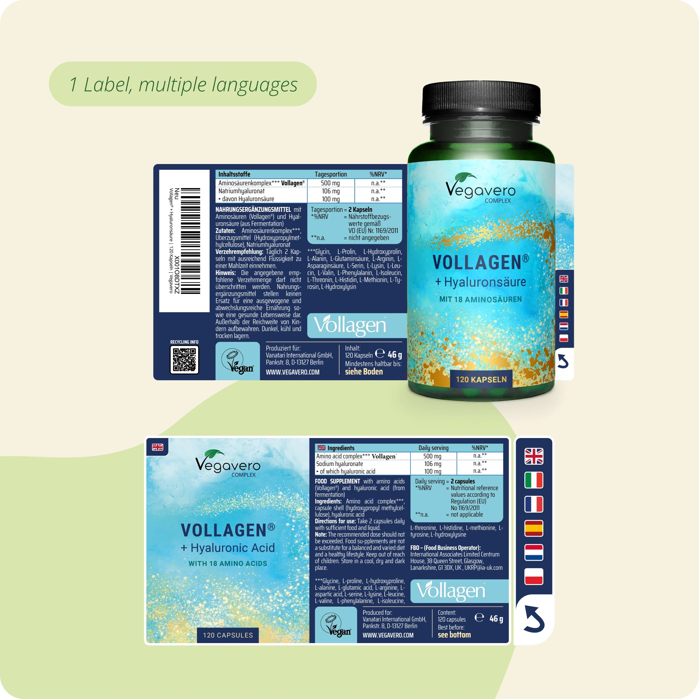 Vollagen + Hyaluronic Acid Complex Capsules