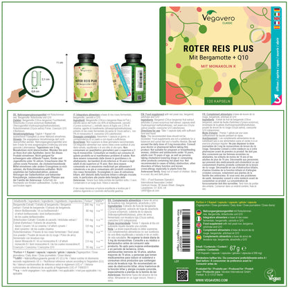 Roter Reis Plus Kapseln