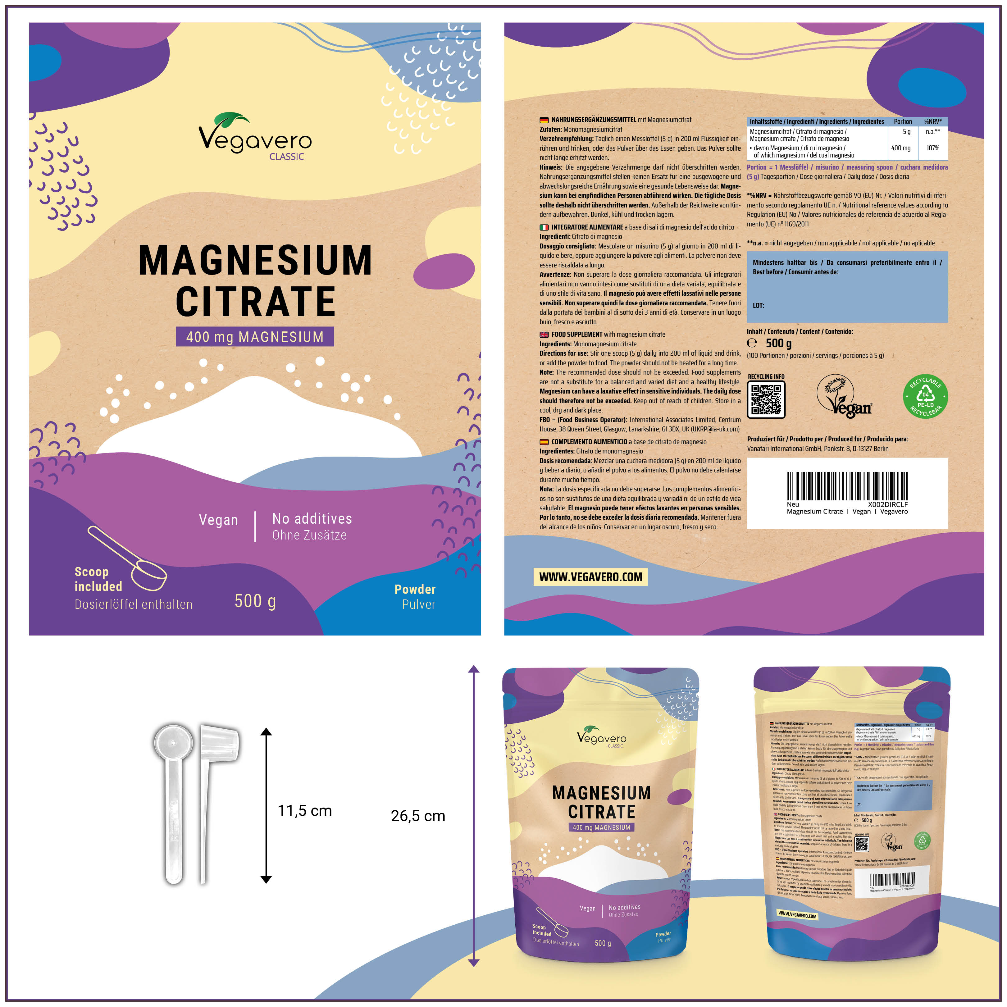 Magnesiumcitrat Pulver